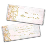 Wedding Candy Botanical Personalized Chocolate Bars (12 Count)