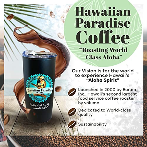 Hawaiian Paradise Coffee Sea Salt Caramel Single Serve Cups 18 Count - Compatible with Keurig K-Cup Brewers