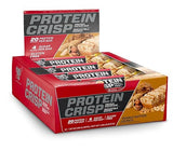BSN Protein Crisp Bar, Peanut Butter Crunch, 20 Gram Protein Snack Bars with Whey and Fiber, Gluten-Free Crunchy Energy Bars for Workout, Fitness
