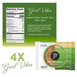 Protein Puck Plant Based Bars | Snacks with Vegan Protein | 16 Count | 2.25 oz Single Serve | Gluten Free, Non Dairy, Kosher Certified Non GMO Premium