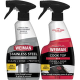 Weiman Stainless Steel Cleaner & Cooktop Daily Cleaner - 12 Ounce - Kitchen Appliance Cleaner Kit