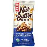 CLIF Nut Butter Bar - Chocolate Chip & Peanut Butter - Filled Energy Bars - Non-GMO - USDA Organic - Plant-Based - Low Glycemic - 1.76 oz. (5 Pack)