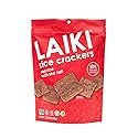 LAIKI Gluten Free Rice Crackers, Red Rice, Resealable 3.53 Ounce Bag