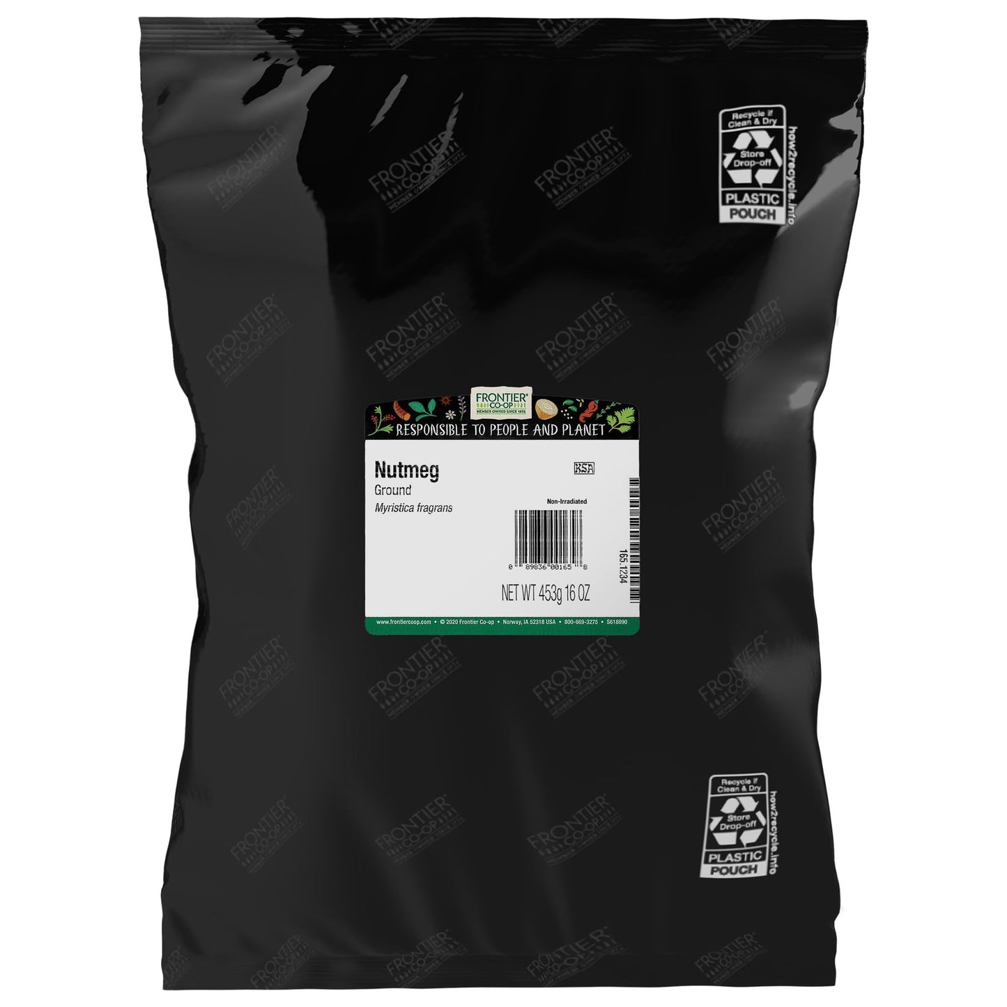 Frontier Co-op Nutmeg Ground, Kosher, Non-irradiated | 1 lb. Bulk Bag | Myristica fragrans Houtt.