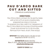 Alkaline Herb Shop Just Herbs: PAU D'Arco Bark Cut and Sifted