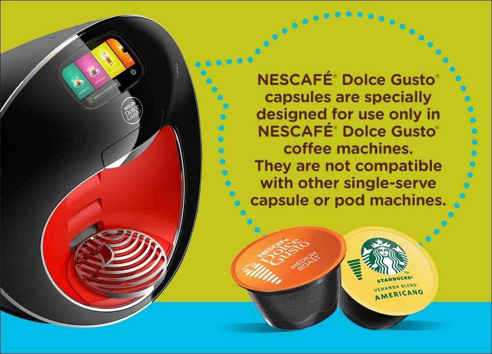 Nescafe Dolce Gusto Pods, Skinny Cappuccino, 16 capsules, Pack of 3