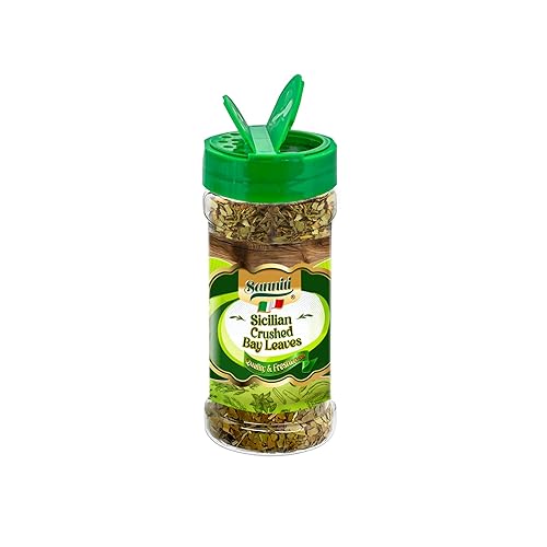 Sanniti Sicilian Herbs and Spices in Shaker Bottle| Seasonings for Meats, Fish, Poultry, Sauces, Pizza, and Soups | Product of Italy (20 Grams, Bay