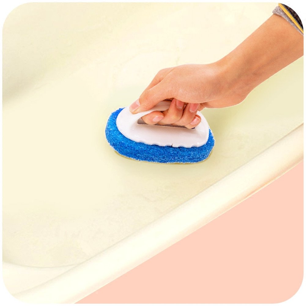 Youlixuess Best Kitchen Floor Bath Tile & Tub Scrubber Kitchen Bathroom Household Scrub Brush Non Scratch Scouring Griddle Pad