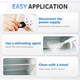 Cmeilau High Effective Refrigerator Defrosting Agent,Multi-Purpose Refrigerator Cleaner Inside,Freezer Defroster, Fridge Freezer De-Icer Spray,Saves