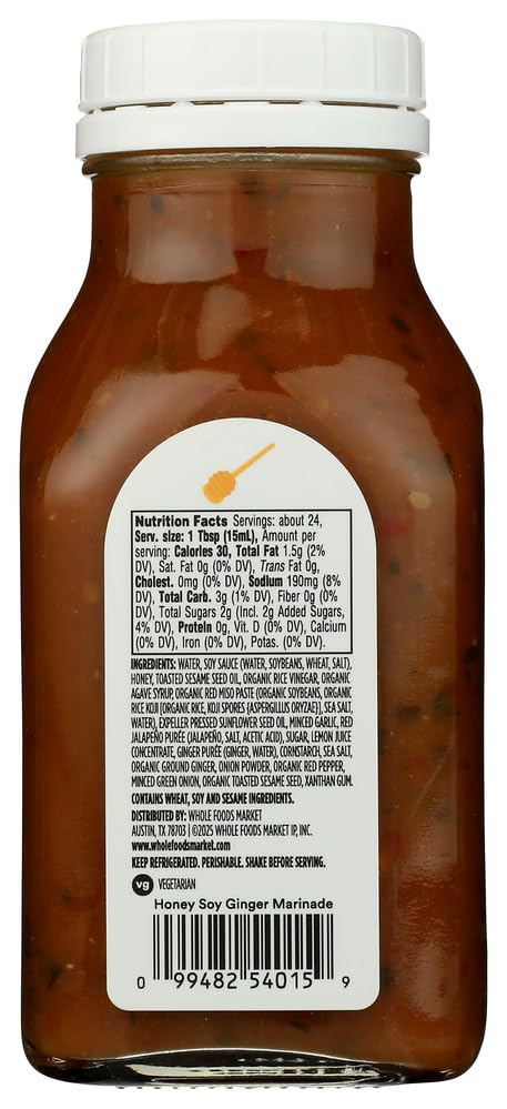 365 by Whole Foods Market Honey Soy Ginger Marinade, 12 FZ