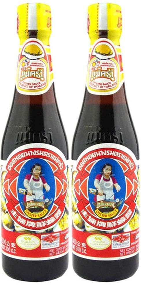 Thai Oyster Sauce Maekrua Brand - 11 oz bottle x 2