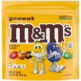 M&M'S Peanut Milk Chocolate Candy Resealable Bulk Pack, Party Size, 38 oz Bag, For Sharing, Baking and Snacking