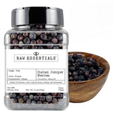 Raw Essentials Italian Juniper Berries - Piney and Resinous - Gin Flavoring, Brining, and Marinades - Non-GMO, Gluten Free, Paleo and Vegan - 6 Ounce