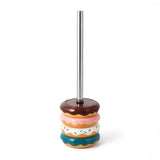 Deep & Sturdy Toilet Bowl Brush with Holder - Doughnut Bowl Brush - Durable Scrubbing - Toilet Cleaners - Household Essentials - Bathroom Cleaner