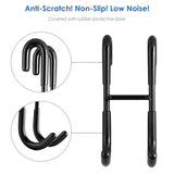 Simtive 10-Inch Shower Squeegee Set, Includes Shower Door Hook and Adhesive Hook, Squeegee for Shower Doors, Mirror and Window, Black