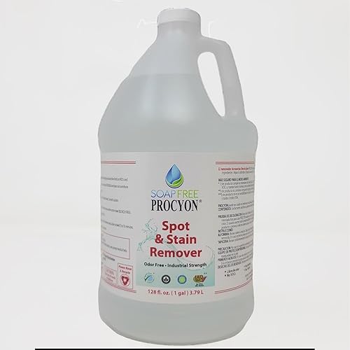 Procyon Spot & Stain Remover - Pet, Earth, Family-Safe Cleaning Solution for Carpet & Upholstery (128, Ounces)