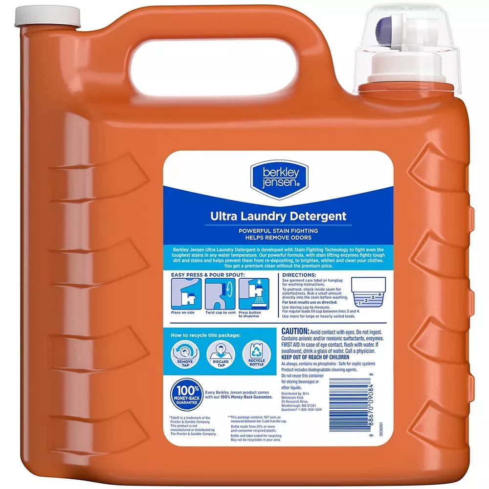 Berkley & Jensen Berkley Jensen Ultra Liquid Laundry Detergent, 250 fl. Oz. 187 Loads