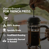 Canopy Point Coffee Honduras Dark Roast | Coarse Ground Coffee for Cold Brew, French Press & Percolator | Arabica specialty small batch roasted