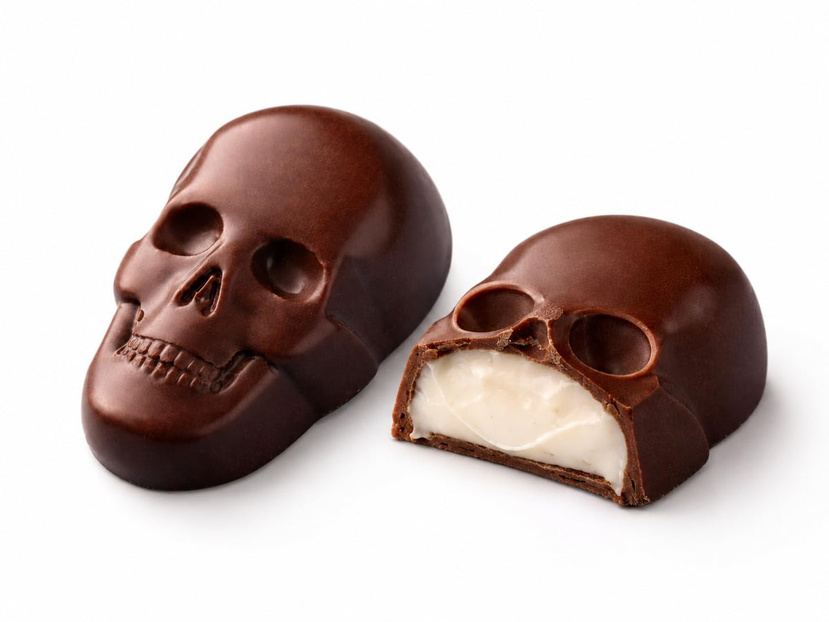 Halloween Creamy Skulls, 2 PC, Vegan, Dairy Free, Allergy Friendly