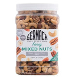 Germack® - Fancy Deluxe Mixed Nuts - Almonds, Cashews, Pecans and Filberts (Hazelnuts) - Roasted and Salted (36oz Jar)
