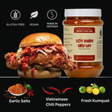 Muoi chu hai - Uncle Hai’s Premium Chili Garlic Sauce: Spicy Hot Sauce from Vietnam, Blend of Peppers & Garlic Salts - Made for Cooking, Delicious on