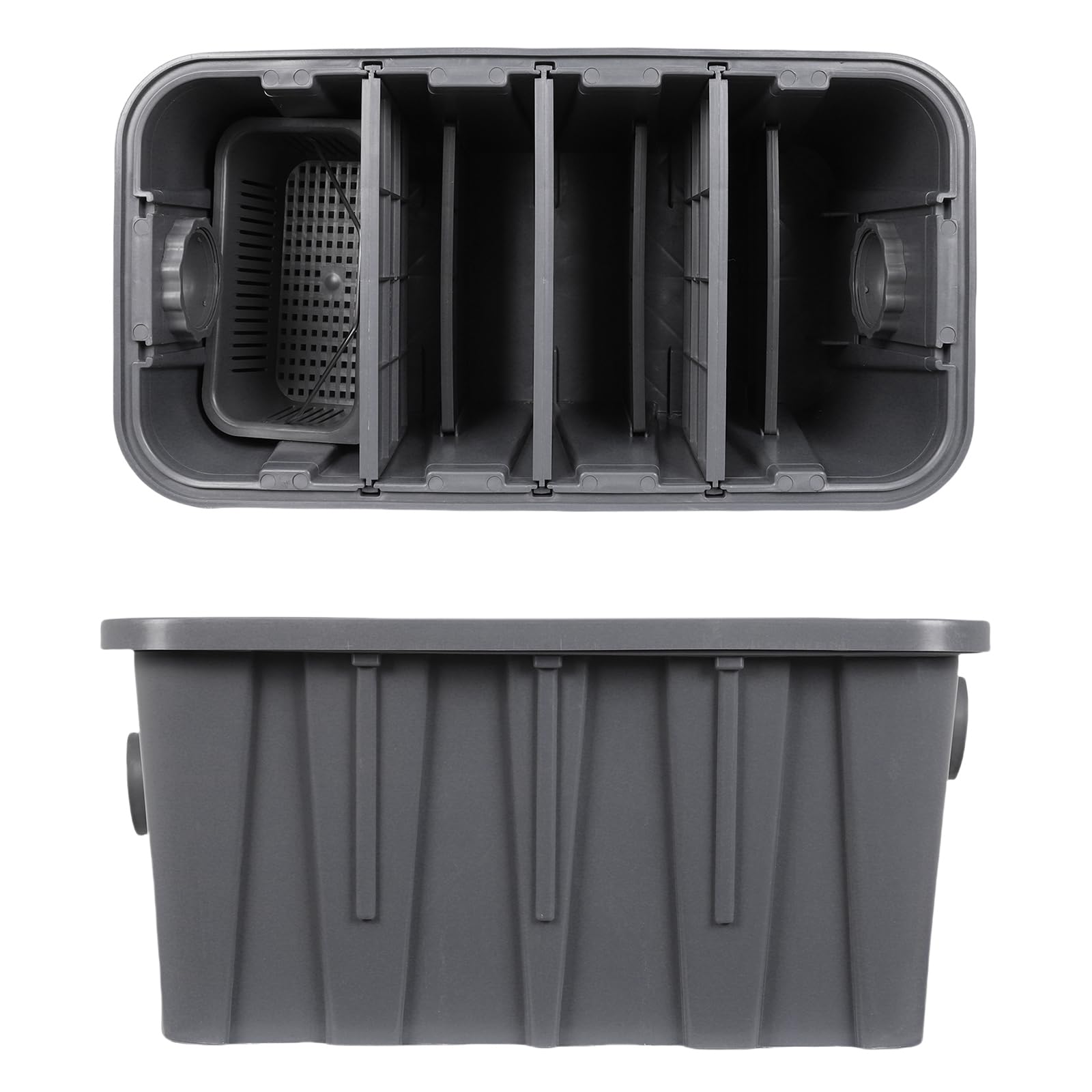 Generic Under Sink Grease Trap Box Commercial Oil Solidifier for Disposal with Removable Filter Basket Grease Interceptor Prevents Clogs