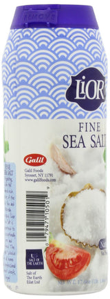 LiOR Fine Sea Salt Shaker Large, 17.6-Ounce Jars (Pack of 15)