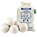 Otylzto Wool Dryer Balls 6-Pack, Drying Balls for Laundry,Reusable As Natural Fabric Softener, Reduce Clothing Wrinkles, Drying Clothes Faster