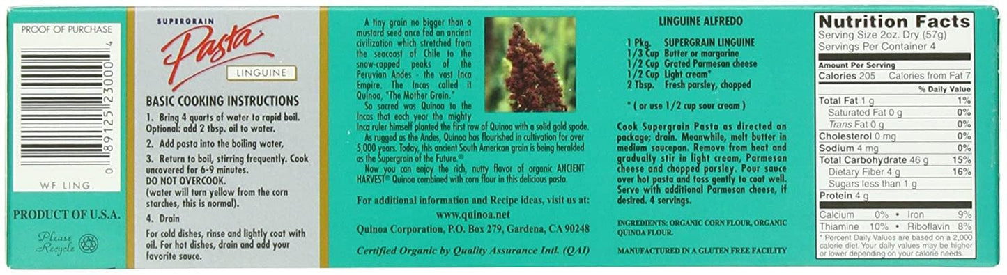 Ancient Harvest Quinoa Wheat Free Linguine (3x8 oz.)