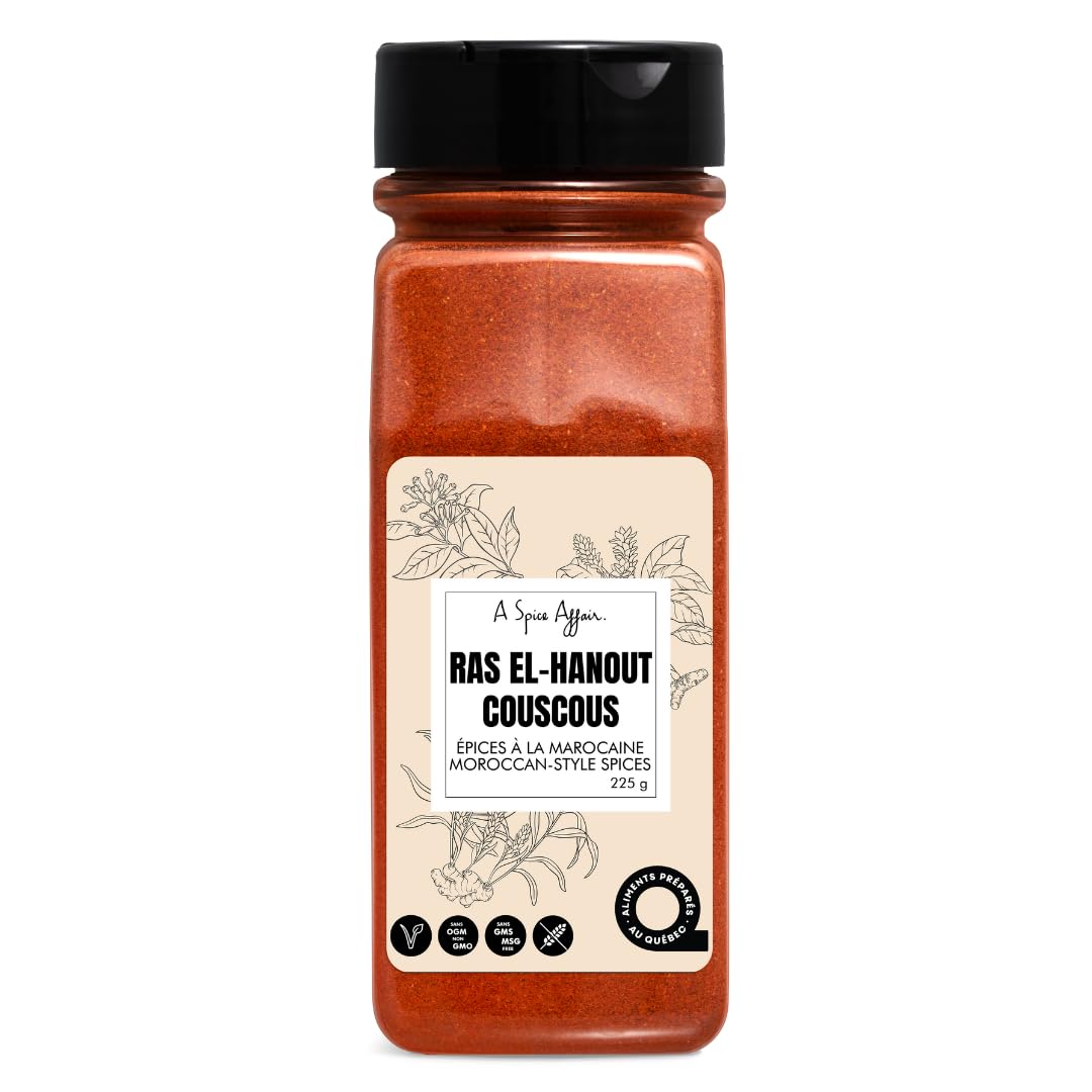 A Spice Affair Ras El Hanout Seasoning | Moroccan Spice Blend | Warm, Aromatic & Complex | Authentic North African Spice Mix for Chicken, Lamb