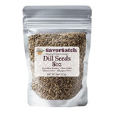 SavorSatch Dill Seeds Whole - 8 oz Resealable Stand-Up Pouch, Certified Kosher, Premium Pickling Spice, Whole Dill Seed for Pickles, Cooking