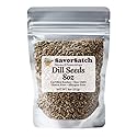 SavorSatch Dill Seeds Whole - 8 oz Resealable Stand-Up Pouch, Certified Kosher, Premium Pickling Spice, Whole Dill Seed for Pickles, Cooking