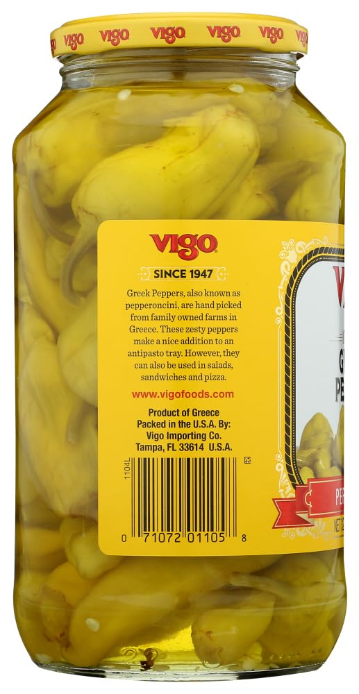 Vigo : Peppers, Greek, 32 OZ