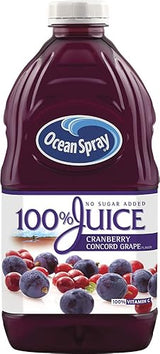 Ocean Spray 100% Juice, Cranberry Concord Grape, 60 Ounce Bottle