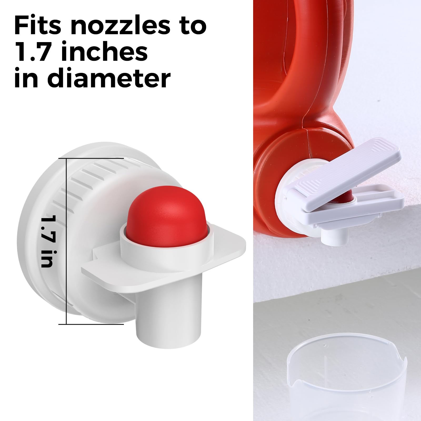 KMOUANTS [2 Pack] Laundry Detergent dispenser Nozzle Switch Holder, Upgraded Nozzles Switch Easily?detergent and softener accessories Fits Most