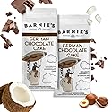 Barnie's Coffee German Chocolate Cake Ground Coffee with Decadent Coconut, Chocolate and Hazelnut Cake Flavor, Medium Roasted Arabica Coffee Beans, 12