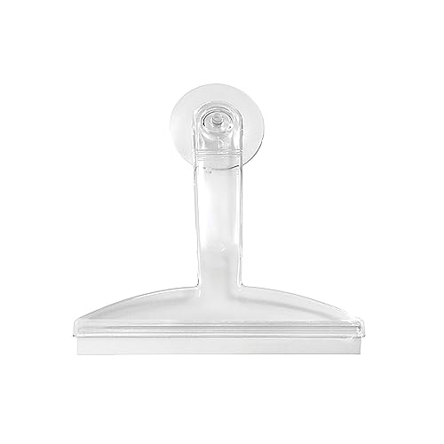 8" Clear Plastic Suction Squeegee Shower Window Cleaner