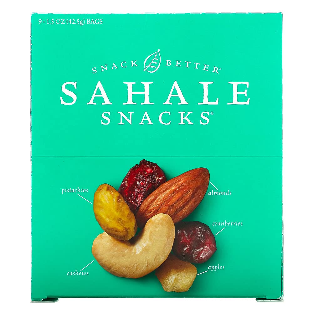 Sahale Snacks Classic Fruit and Nut Trail Mix, 1.5 Ounces (Pack of 9)