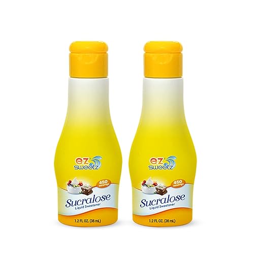 EZ-Sweetz (1.2oz - Liquid Sweetener 450 Servings/Bottle | 2Pack)