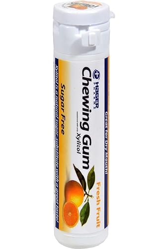 Hager Pharma Xylitol Chewing Gum, Fresh Fruit, 30 Count