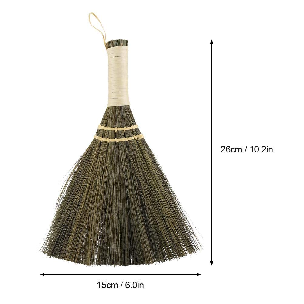 Duster, Household Manual Straw Braided Small Broom Dust Brush Delicate Duster Handmade Dust Floor Cleaning Sweeping Broom