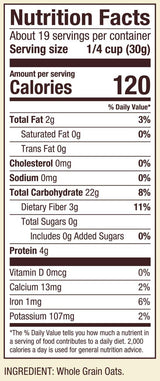 Bob's Red Mill Whole Grain Oat Flour, 20oz (Pack of 1) - Whole Grain, Vegan, Kosher