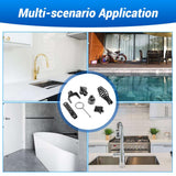 7Pcs Drain Cleaner Combination Cutter Head Set, 16mm Manganese Steel Blades For Pipeline Dredging Cleaning Machine, 6 Cutter Heads 1 Key