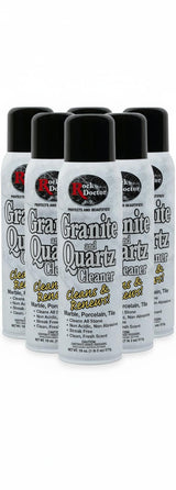 Rock Doctor Granite & Quartz Cleaner Spray 18 oz. Can, Cleans Tile, Marble, Kitchen Countertop, and Natural Stone Surfaces, Streak-Free Shine (6Pack)