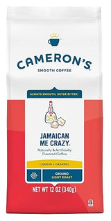 Cameron's Coffee Roasted Ground Coffee Bag, Flavored, Jamaican Me Crazy, 12 Ounce