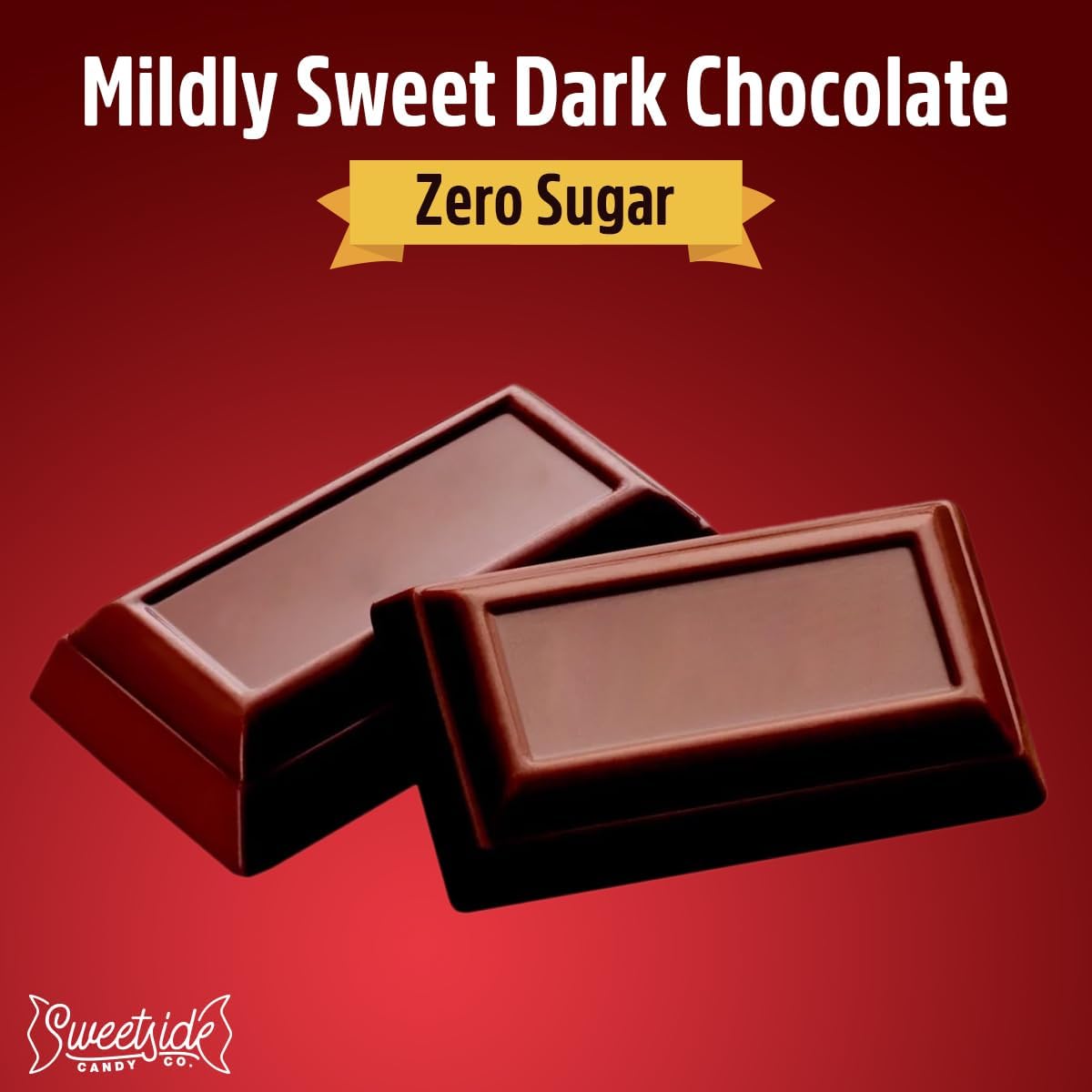 Zero Sugar Special Dark Chocolate Candy Bulk Pack - Individually Wrapped Sugar Free Chocolate Candy Bar Snack Size for Office Cravings, On the Go