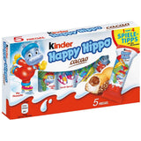 Kinder Happy Hippo Cocoa Cream Wafer Bars, Hazelnut Filling, 5 Pack