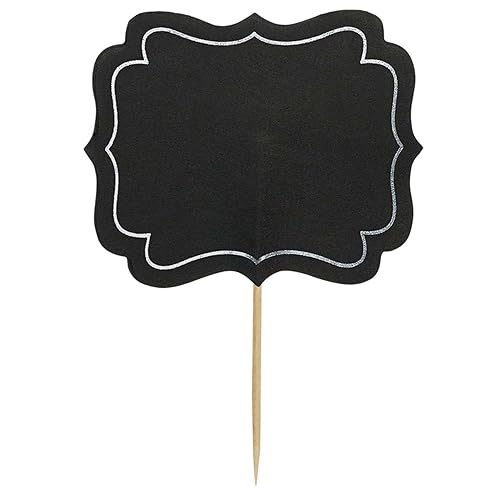 Premium Chalkboard Picks - 3.5" (Pack of 24) - Versatile & Reusable Party Accessory - Ideal for Weddings, Labeling, & Displays