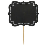 Premium Chalkboard Picks - 3.5" (Pack of 24) - Versatile & Reusable Party Accessory - Ideal for Weddings, Labeling, & Displays