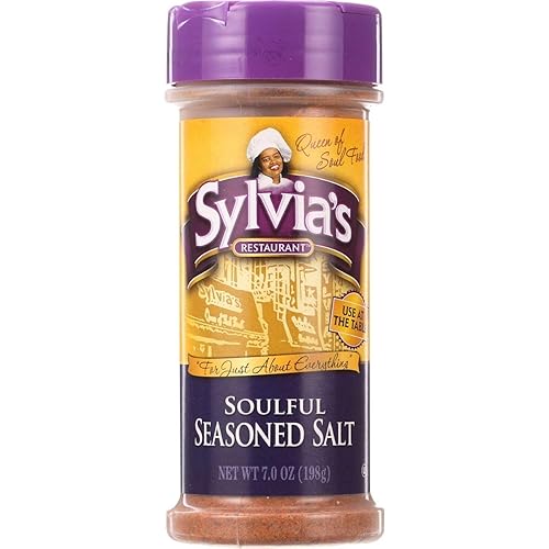 Sylvia’s Soulful Seasoned Salt, All-Purpose Seasoning Mix for Steak, Chicken, Vegetables, and More, 7oz